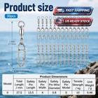 30pcs Fishing Speed Clips Quick Change Fishing Snap Swivels Fishing Power Clips