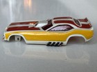 Aurora   Afx    cuda Funny Car Slot Car Body Only White   Red   Yellow  as Shown 