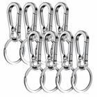 4pcs Metal Carabiner Keychain Clip Key Ring Holder Hook Organizer For Keys