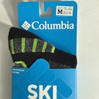 Columbia Ski Socks Gray Over The Calf Medium Weight Wool Blend Sz M New