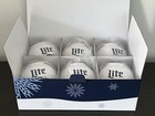 Miller Lite Beernament Holiday Christmas Xmas Ornaments Set Of 6 Brand New -rare