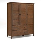 Armoire Wardrobe Closet Shelf Furniture Drawer Storage Bedroom Freestanding Rod