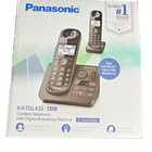 Panasonic Kx-tgl432 Cordless Telephone 2 Handsets Digital Answering Machine Blac