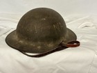 Wwi U s  M1917 Steel Helmet With Heat Stamp Zc Worn For Vietnam Protest