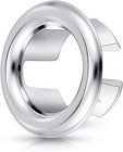 Boao 24 Packs Sink Overflow Ring Cover Bathroom Hole Trim Silver 