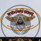 Widows Sons Masonic Regalia Lambskin Apron     Black Velvet With Gold Embroidery