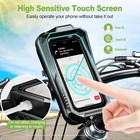 Huanlang Motorcycle Phone Mount Waterproof Bike Holder 360   7 0 Inches 