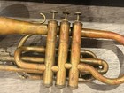 Antique Lecomte   Cie Paris Grossman Hamilton Cornet W  Wooden Coffin Case
