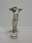 2 Vintage Art Deco Bisque Porcelain Nude Lady Figurines Statues Made In Japan