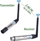 6pcs 2 4g Dmx512 Wireless 1 Male Transmitter   5 Female Receivers Control For St
