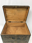 Vintage Wong Chan Kee Co  Carved Wooden Camphor Chest