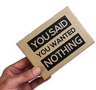 Deluxe Box Of Nothing - Funny Gag Gifts For Men  Women  Teens  Stocking Stuffers