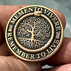 Memento Mori Skull Lucky 3d Pocket Piece Coin