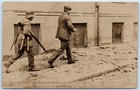 German Freikorps Soldier With Prisoner Helmet Rifle Grenade Rppc Real Photo Post
