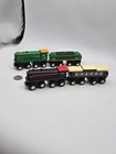 Wooden Train Engine   Coach Car Lot X4 - Works W Thomas   Friends Railway  Brio