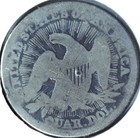 Vintage - 1853 Liberty Seated  900 Silver Quarter W  Rays Love Token - Lt 702
