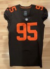 Myles Garrett Game Worn Used Photo Matched Browns Jersey 10 4 20    2 Sacks 1 Ff