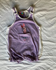 Vintage 90s y2k- Pooh And Piglet Baby Girl Romper-6 9 Months