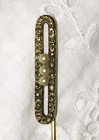 Antique Victorian Sterling Silver Pearl Lapel Stick Pin Tie Hat Repousse Unisex