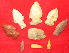 Authentic Native American Artifact Arrowhead 9  Arkansas Artifacts   Points Bn38