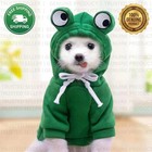 Pet Dog Hoodie Clothes Small Dog Coat Jacket Puppy Cat Costume Green Same Day     
