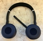 Open Box Jabra Evolve 75 Uc Stereo Bluetooth Headset W  Link 370  Case   Cable