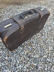 Antique 1880s-1920s Leather Luggage Bag Large Doctors Case Made In Usa Nice Cond