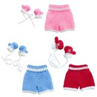 Newborn Baby Photo Photography Prop Costume Boxing Gloves Shorts Crochet Knit