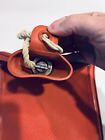 Vintage Red Rubber Hot Water Bottle Continental Extra 2 Quart W  Metal Stopper