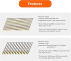 Framing Nails 21 Degree 3 Sizes  3-1 2  3 0   2-3 8   150 Per 1 Pack 450 
