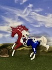 Ooak Breyer Cm Custom Stablemate Horse  glossy  Patriotic Pinto Beauty  unicorn 
