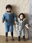 Vintage Porcelain Victorian Boy Boys  Brothers Doll Miniature Dollhouse Artist