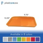 Plastic Eating Food Serving Tray For Cafeteria Lunch Kids 13 25  X 9 75   Yellow