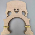 3 4 Double Bass Bridge  Adjustable Height  Maple Wood Brass Screw  Upright Bass