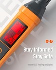 Pt205 Natural Gas Detector With Audible   Visual Alarm  Gas Leak Detector