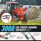 3000lbs 49  Hay Spear Bale Spears Skid Steer Loader Tractor Attachment 