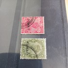 George V Kuwait On India Used Stamps X 2 - Sg 21   22a - 3   4 Annas Values 