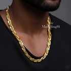 High-end Brass 14k Stamped 8mm 9  30  36  Thick Square Rope Chain Bling Necklace