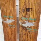 Vintage Wooden Water Skis Silver Shark Jordan Minnesota Rectangle 65   read 