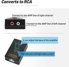 2ch High To Low Rca Converter Car Audio Speaker Wire For Subwoofer   Amplifier