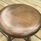 Antique Organ Piano Stool Victorian W Glass Claw Feet Adjustable Early 1900 s