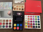 50 Pc Mixed Makeup Lot 4 Full   size Eyeshadow Palettes Hair Skin 8 Full Lipsticks