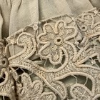 Antique French Bebe Couture Dress With Lace Over Satin With Sash