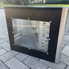 Vintage Black Desktop Computer Case Mid Tower Atx Sleeper Pc