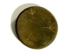 Native American Indian Engraved Fort Ancient Discoidal   Coa  Grade 10  Ohio