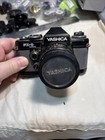 Vintage Yashica Fx-d Quartz 35mm Slr Film Camera With Ml 50mm Yashica Lens