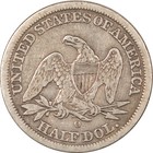 1844-o Seated Liberty Half Dollar - Decent Details But Surface Issues 