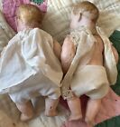 Antique German Bisque 5 3 4    Gebruder Heubach Twin Dolls Rare Smallest  Estate 