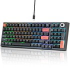  Gaming Keyboard Rgb Backlit mechanical Keyboard With Number Pad gasket 