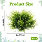 2pcs Aquarium Plants  Fish Tank Decorations Plastic Artificial Aquatic Plants